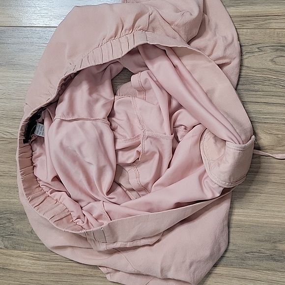 Torrid Peach Lace-Up Crepe Shorts - Picture 5 of 12